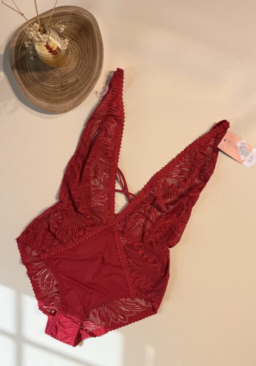 Body - en dentelle -  "Bordeaux"