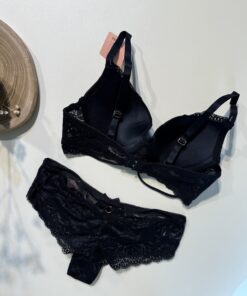 Alternative view of Ensemble 2 pcs - en dentelle -  "Noir" Push Up