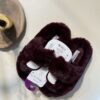 Pantoufle fourrure Primark -Burgundy-