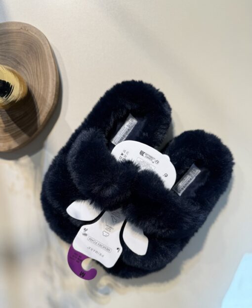 Pantoufle en fourrure - Primark - Navy