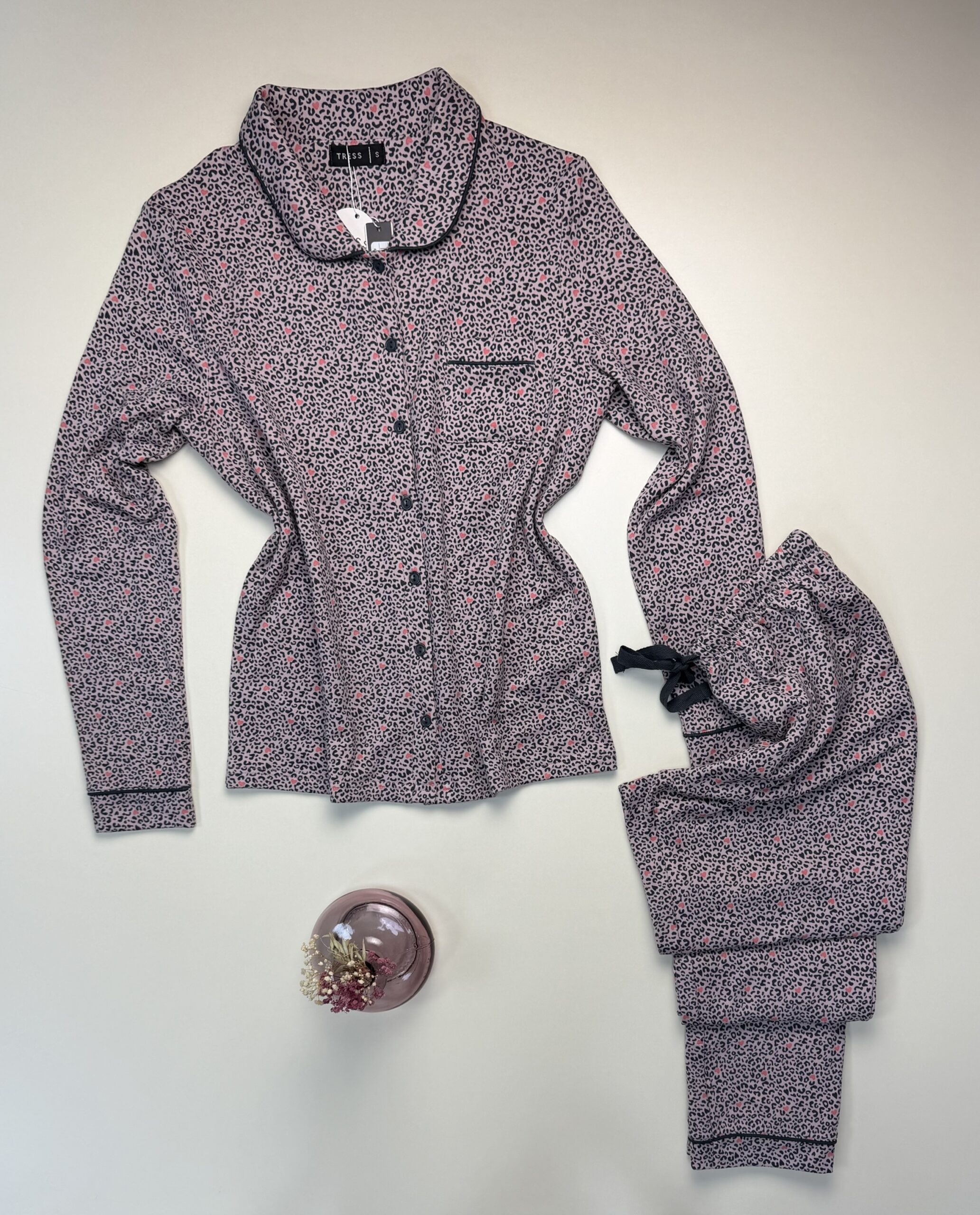 Pyjama Boutonnée "Leopard Rose" – Image 3