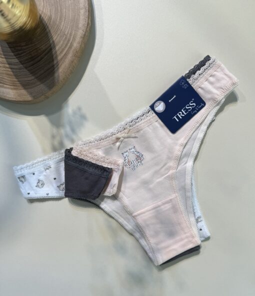 Pack de 3 culottes - Tress - en coton