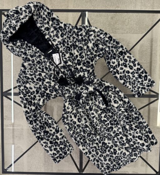 Robe de chambre - Caress - Bleu leopard