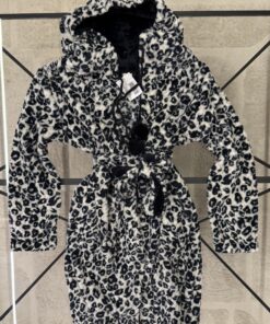 Alternative view of Robe de chambre - Caress - Bleu leopard