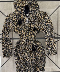 Alternative view of Robe de chambre - Caress - beige leopard