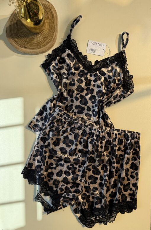 Short bustier "Leopard"