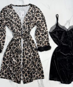 Alternative view of Nuisette peignoir "Leopard"