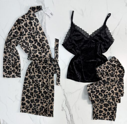 Pyjama 3 pièces "Leopard Beige"
