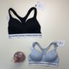 Pack de 2 brassières en coton - H -  "Bleu / Noir"