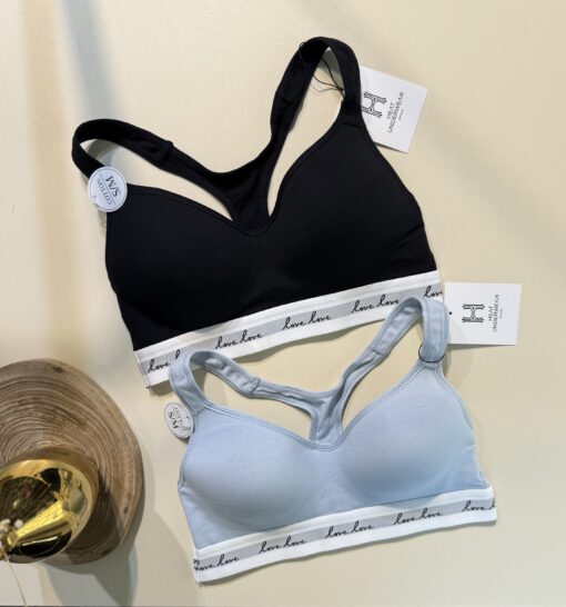 Pack de 2 brassières "Bleu / Noir"