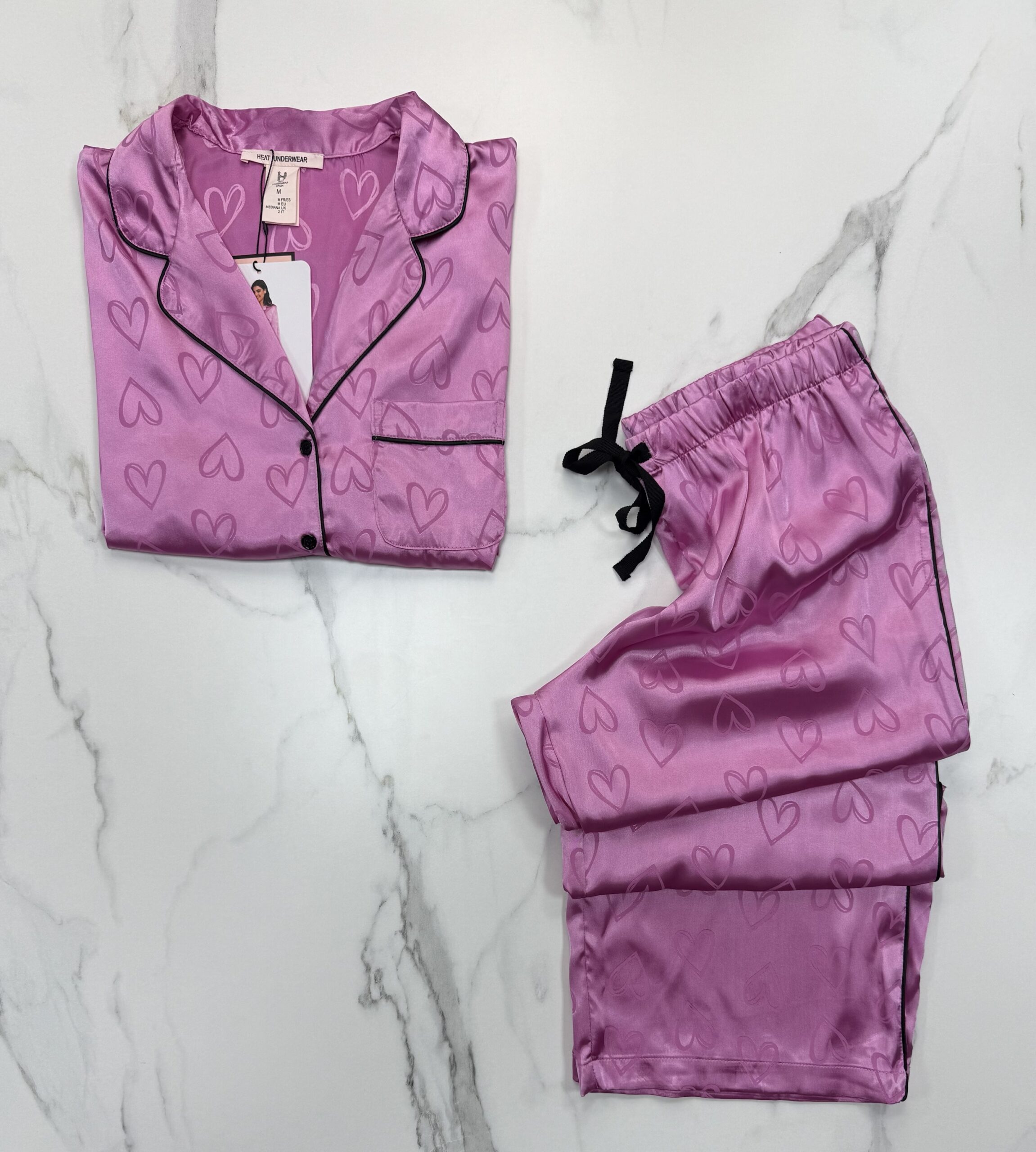 Pyjama boutonnée manche longue "Rose" – Image 2