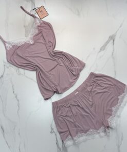 Alternative view of Bustier-short " Bois de rose "