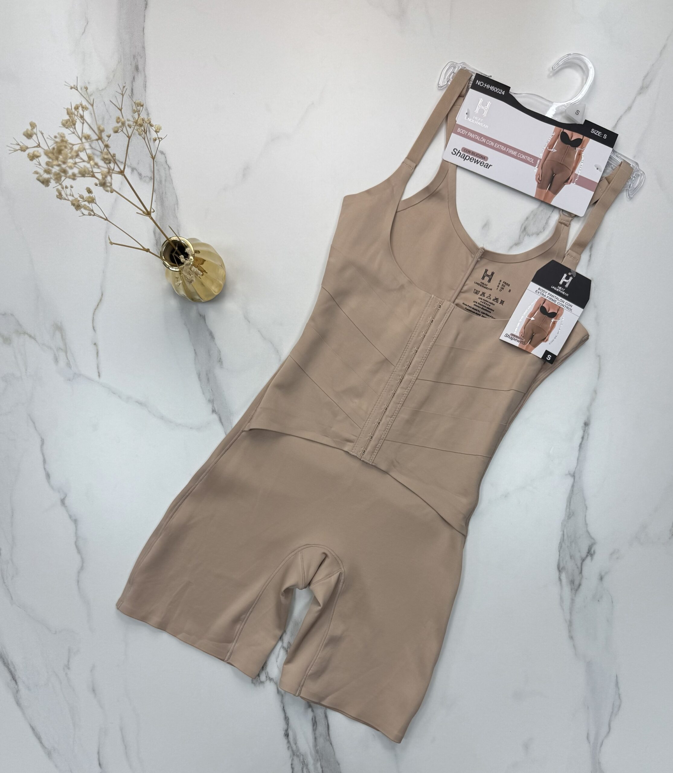 Gaine corset bretelles "Beige clair "