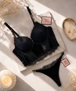 Ensemble corset H   " Noir  "
