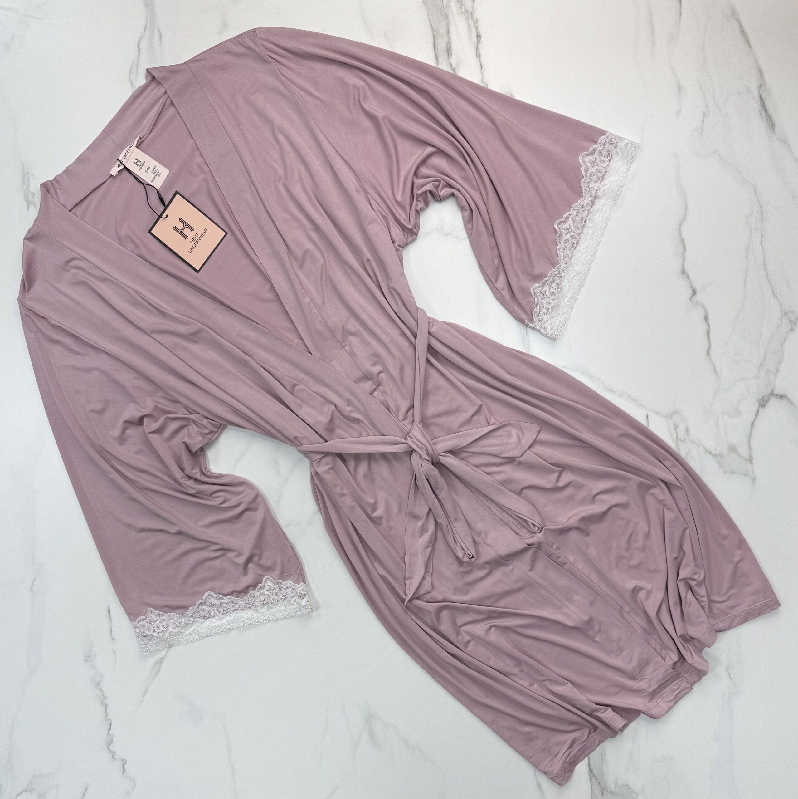 Ensemble nuisette peignoir "Bois de rose" – Image 3