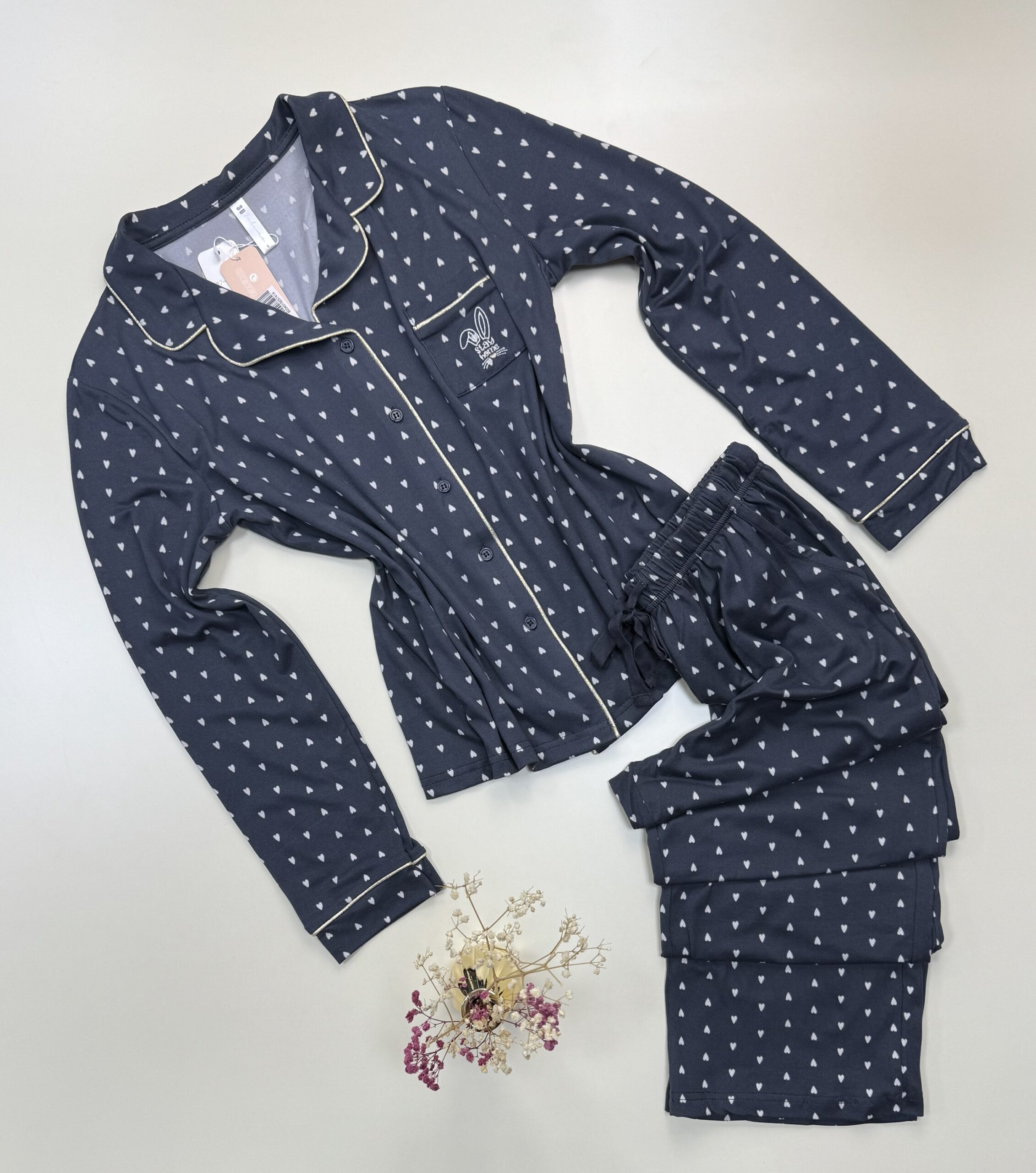 Pyjama boutonné "Gris"