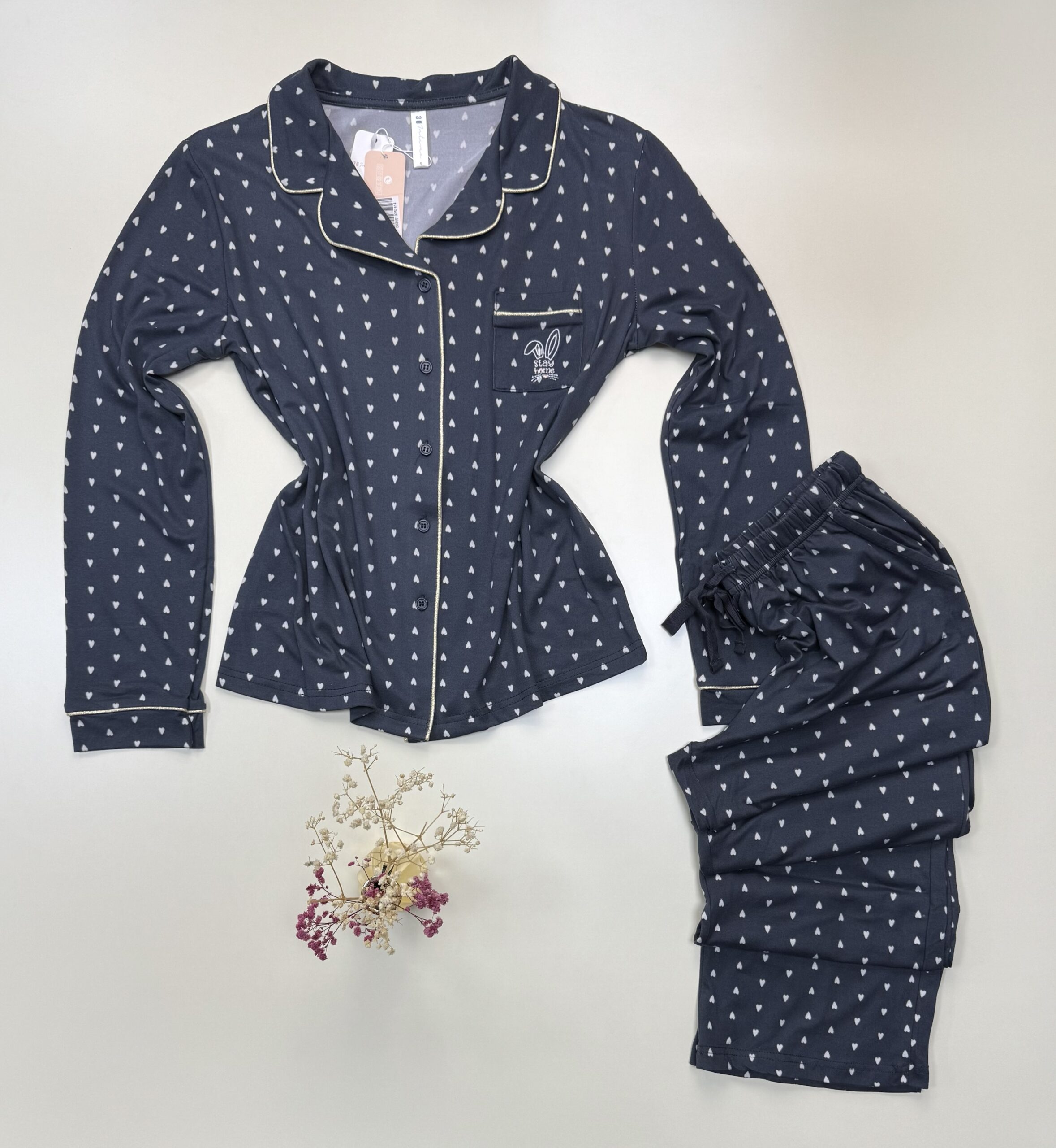 Pyjama boutonné "Gris" – Image 2