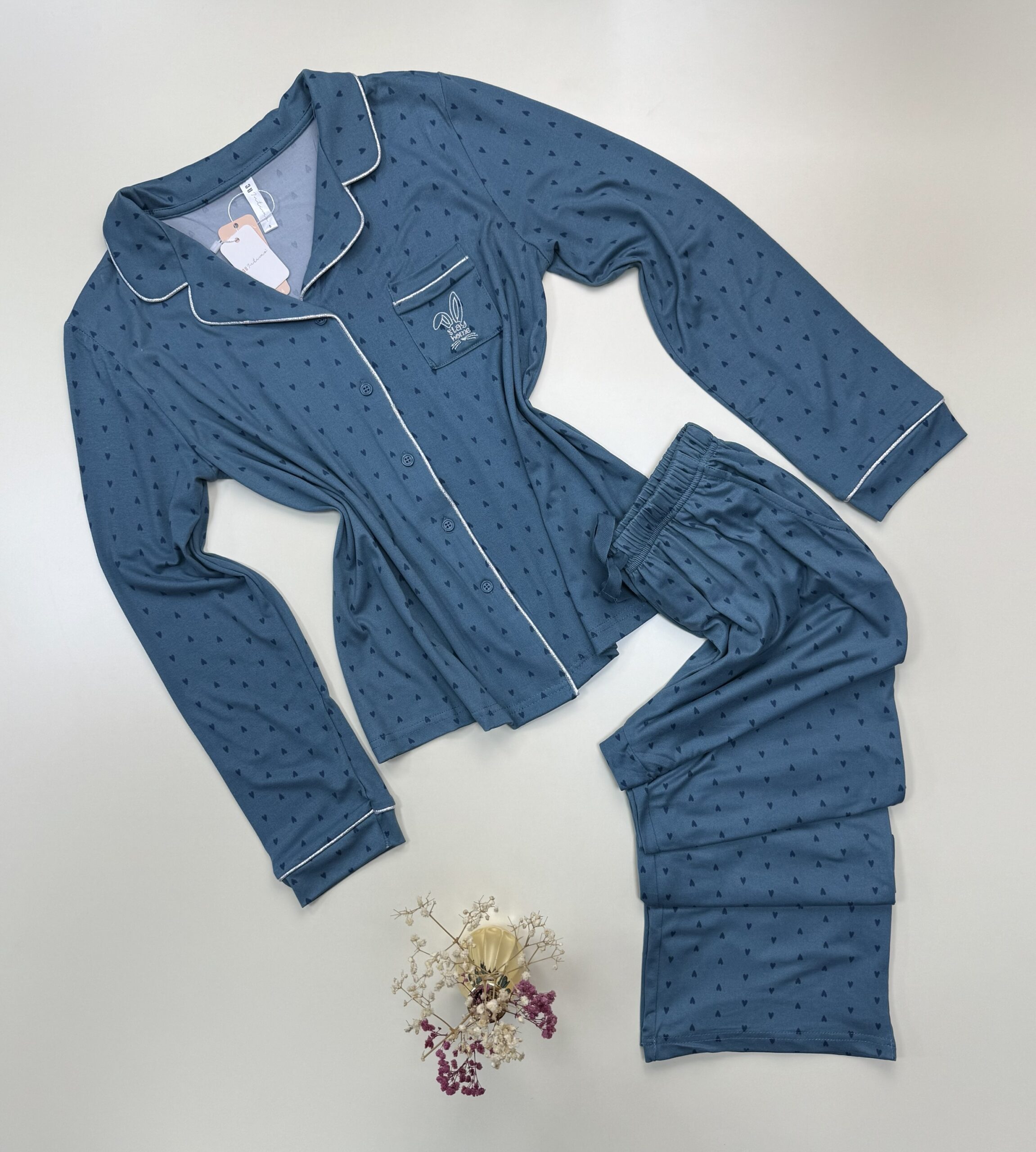 Pyjama boutonné "Vert"