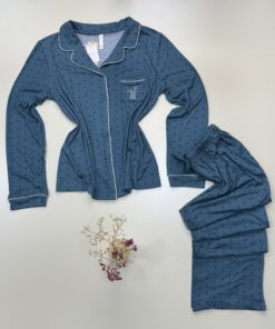 Alternative view of Pyjama boutonné "Vert"