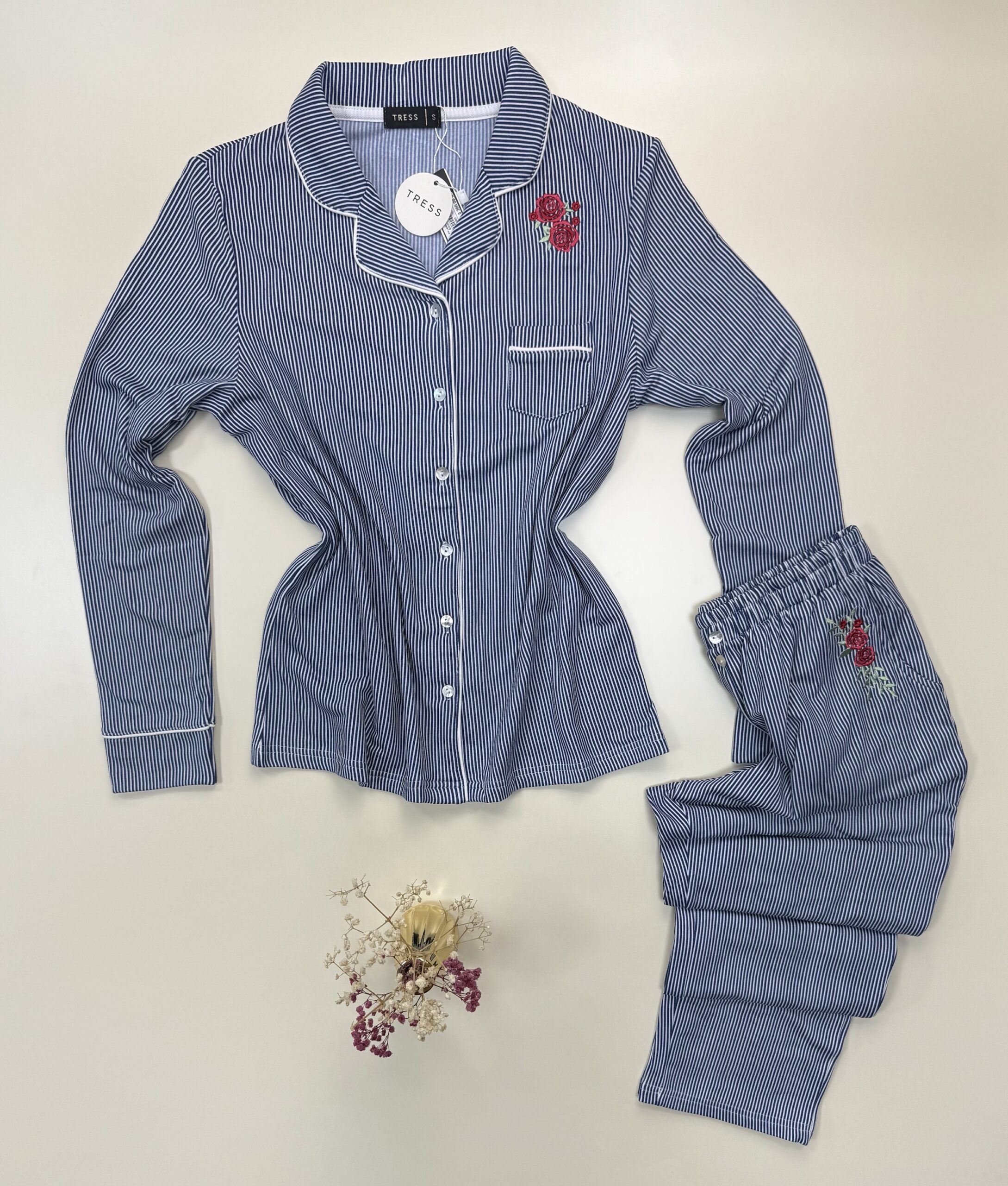 Pyjama boutonné "Bleu nuit" – Image 2