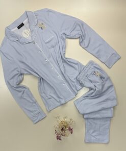 Pyjama boutonné  "Bleu"