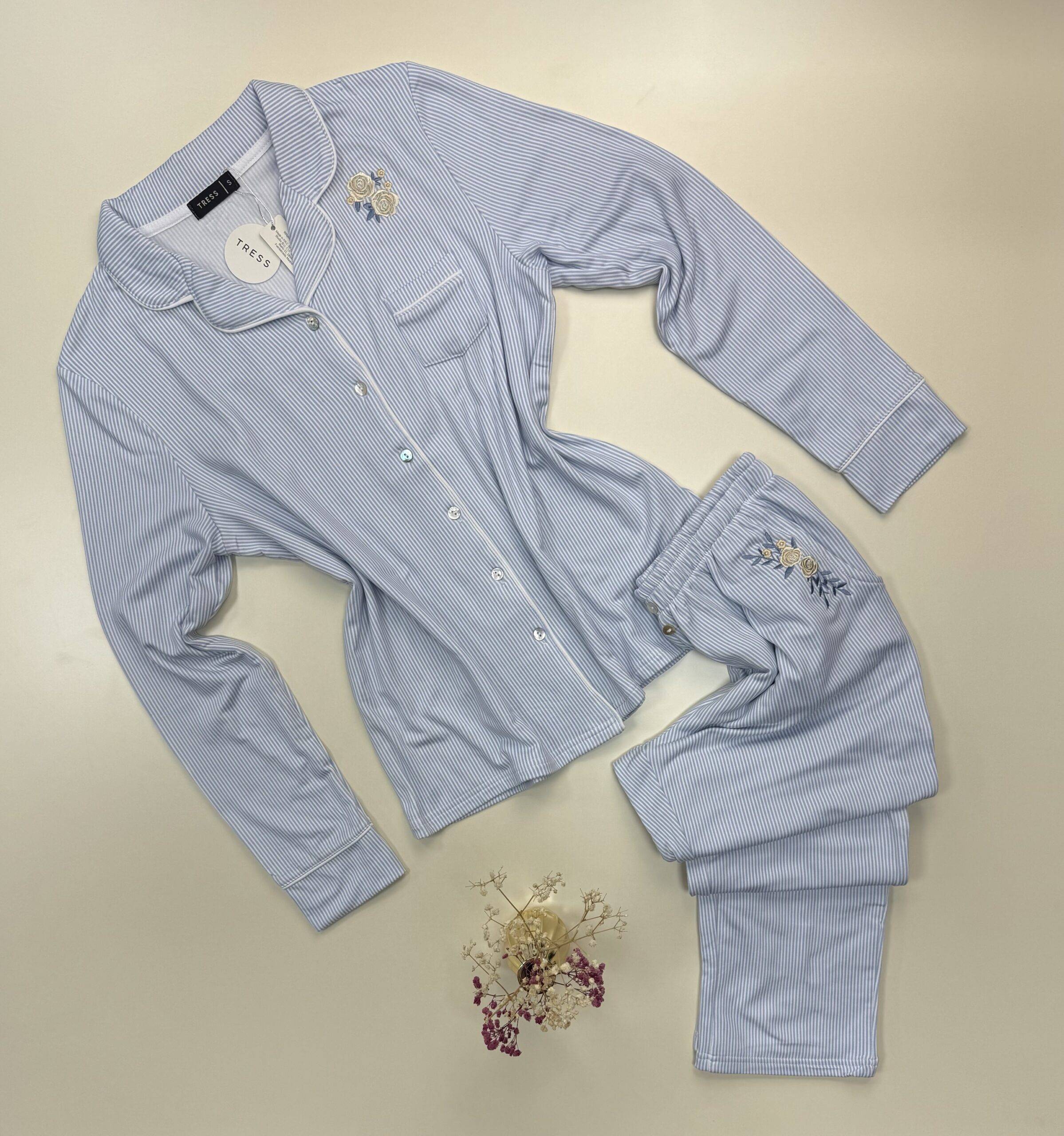 Pyjama boutonné  "Bleu"