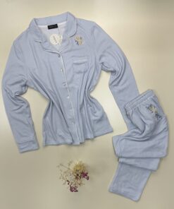 Alternative view of Pyjama boutonné  "Bleu"