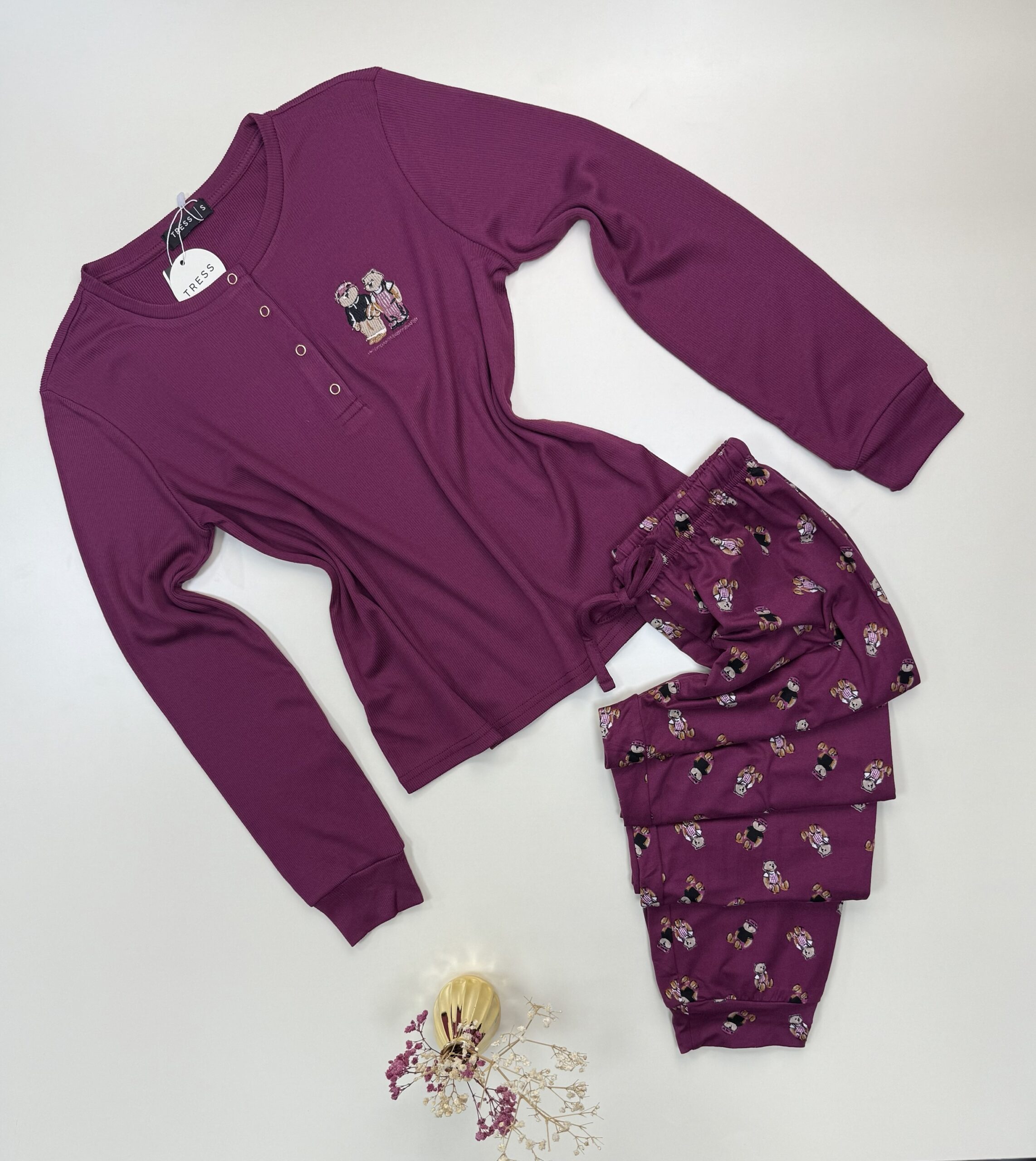 Pyjama manche longue "Cerise"