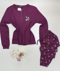 Alternative view of Pyjama manche longue "Cerise"