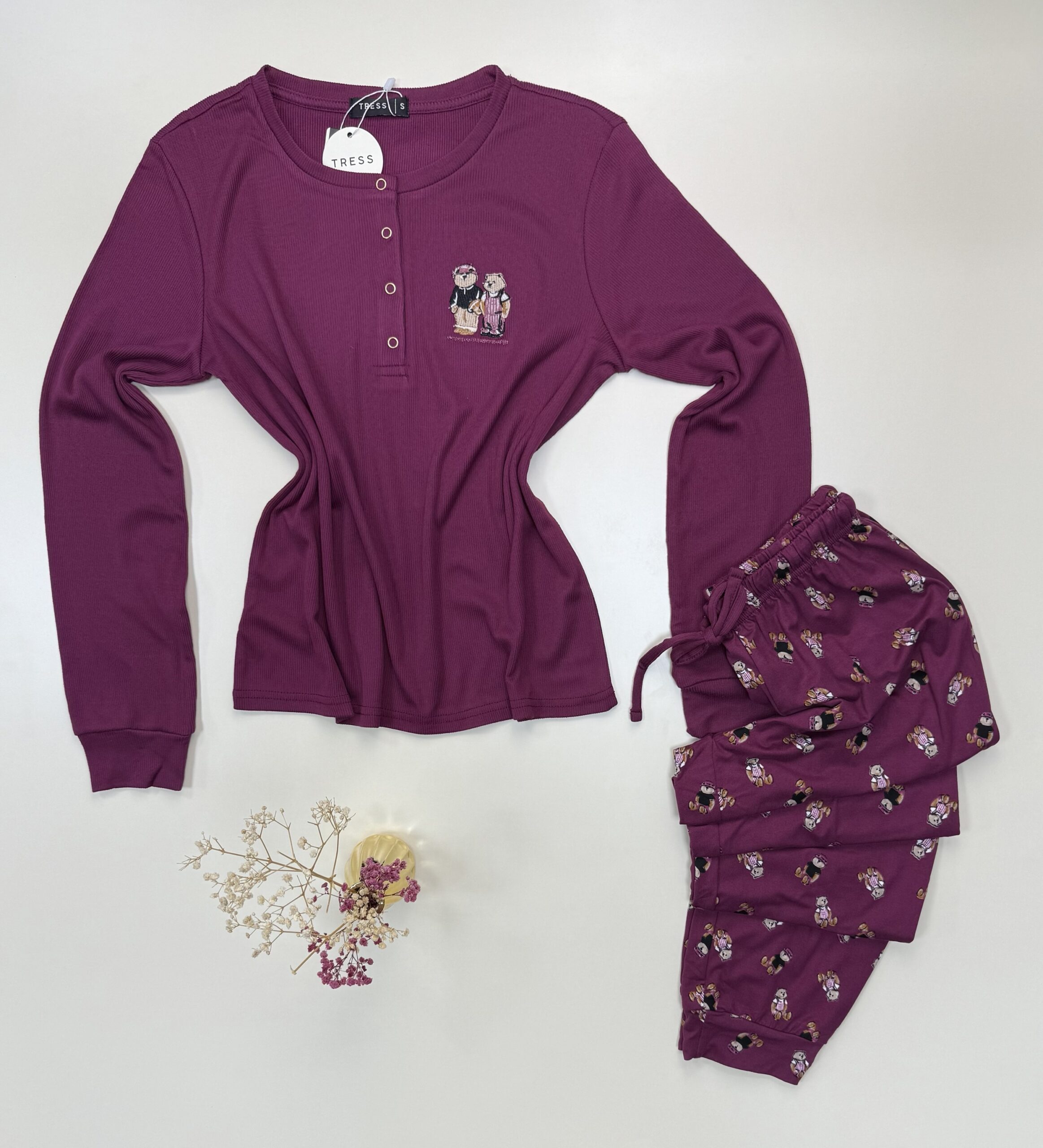 Pyjama manche longue "Cerise" – Image 2