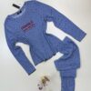 Pyjama pantalon haut manche longue " Bleu clair "