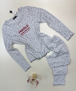 Pyjama pantalon haut manche longue " Gris "