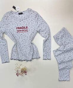 Alternative view of Pyjama pantalon haut manche longue " Gris "