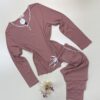 Pyjama pantalon haut manche longue " Bois de rose "
