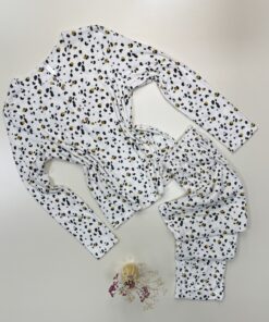 Pyjama pantalon haut manche longue " Blanc cassé "