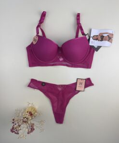 Alternative view of Ensemble 2pcs H Push up "Fushia"