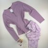 Pyjama pantalon haut manche longue " Mauve "