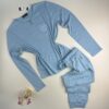 Pyjama pantalon haut manche longue " Bleu "
