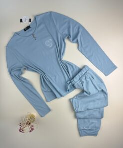 Pyjama pantalon haut manche longue " Bleu "