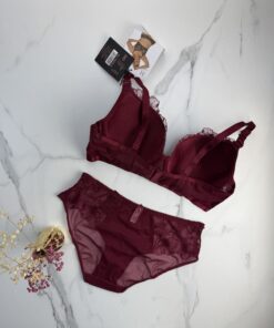 Alternative view of Ensemble 2 pcs H " bordeaux "