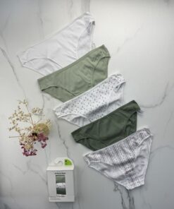 Pack de 5 culottes " vert multi "