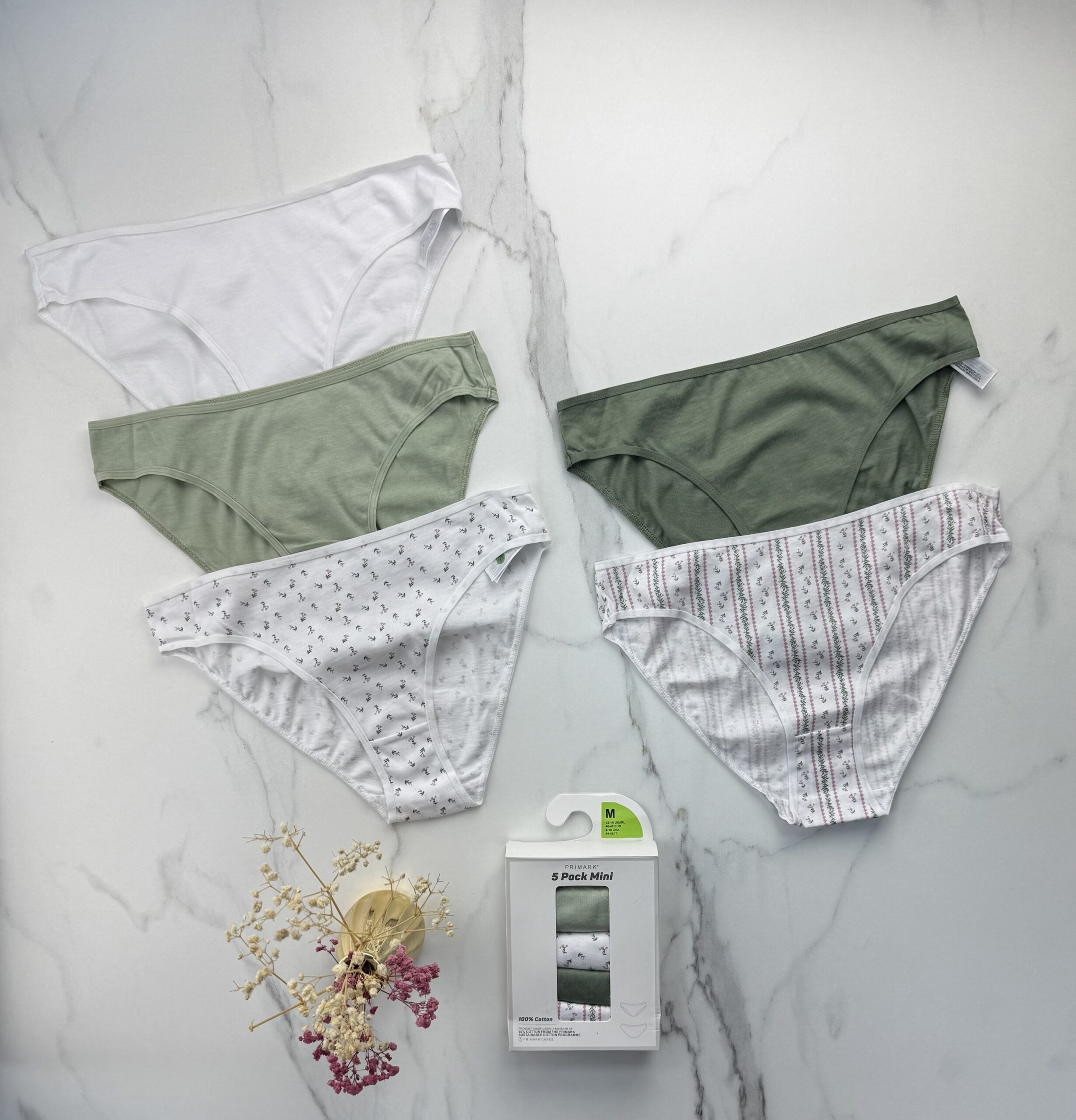 Pack de 5 culottes " vert multi " – Image 2