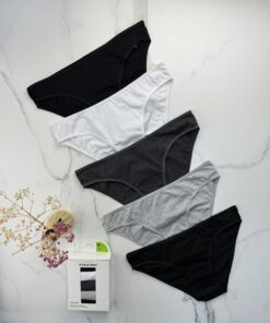Alternative view of Pack de 5 culottes " gris  "