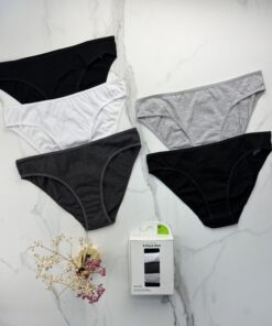 Pack de 5 culottes " gris  "