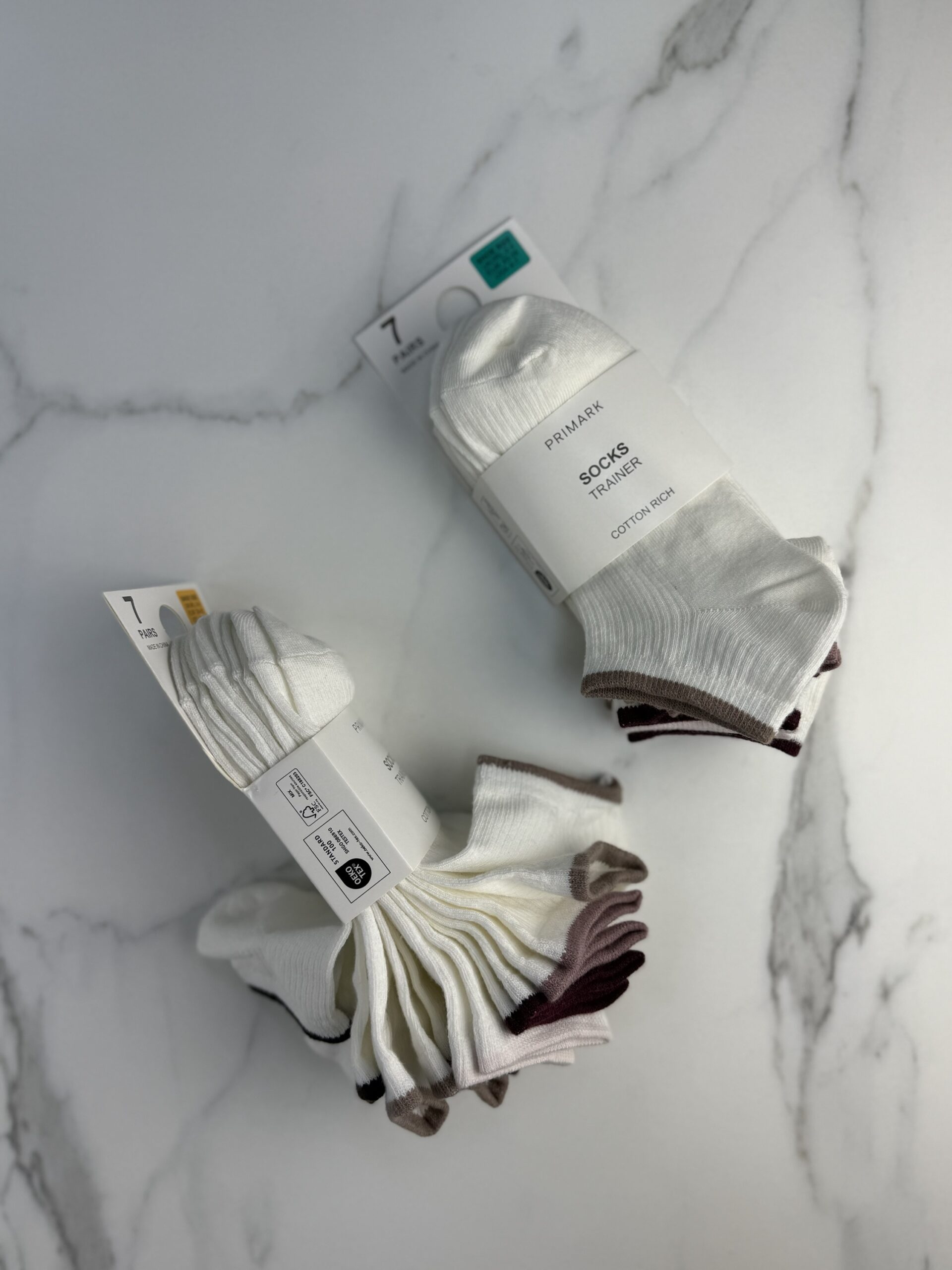 Pack de 7 chaussettes primark " White couleurs  " – Image 2