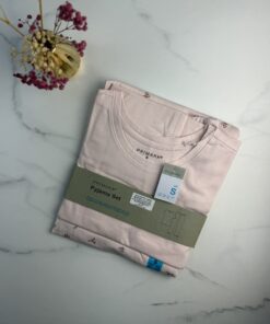 Alternative view of Pyjama haut demi manche pantalon primark " à motifs rose "