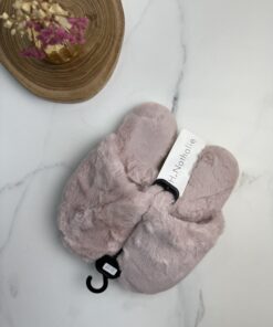 Pantoufle ferme h-nathalie " Rose "