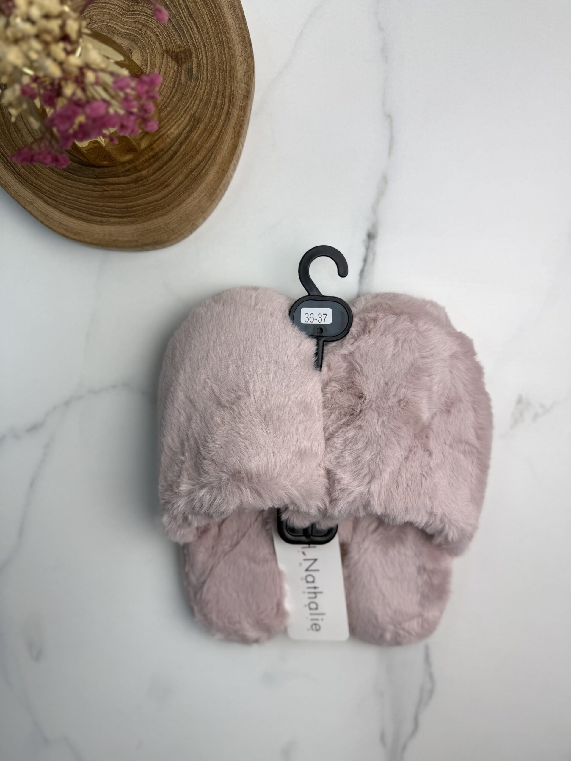 Pantoufle ferme h-nathalie " Rose " – Image 2
