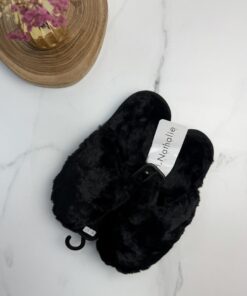 Pantoufle ferme h-nathalie " Noir "