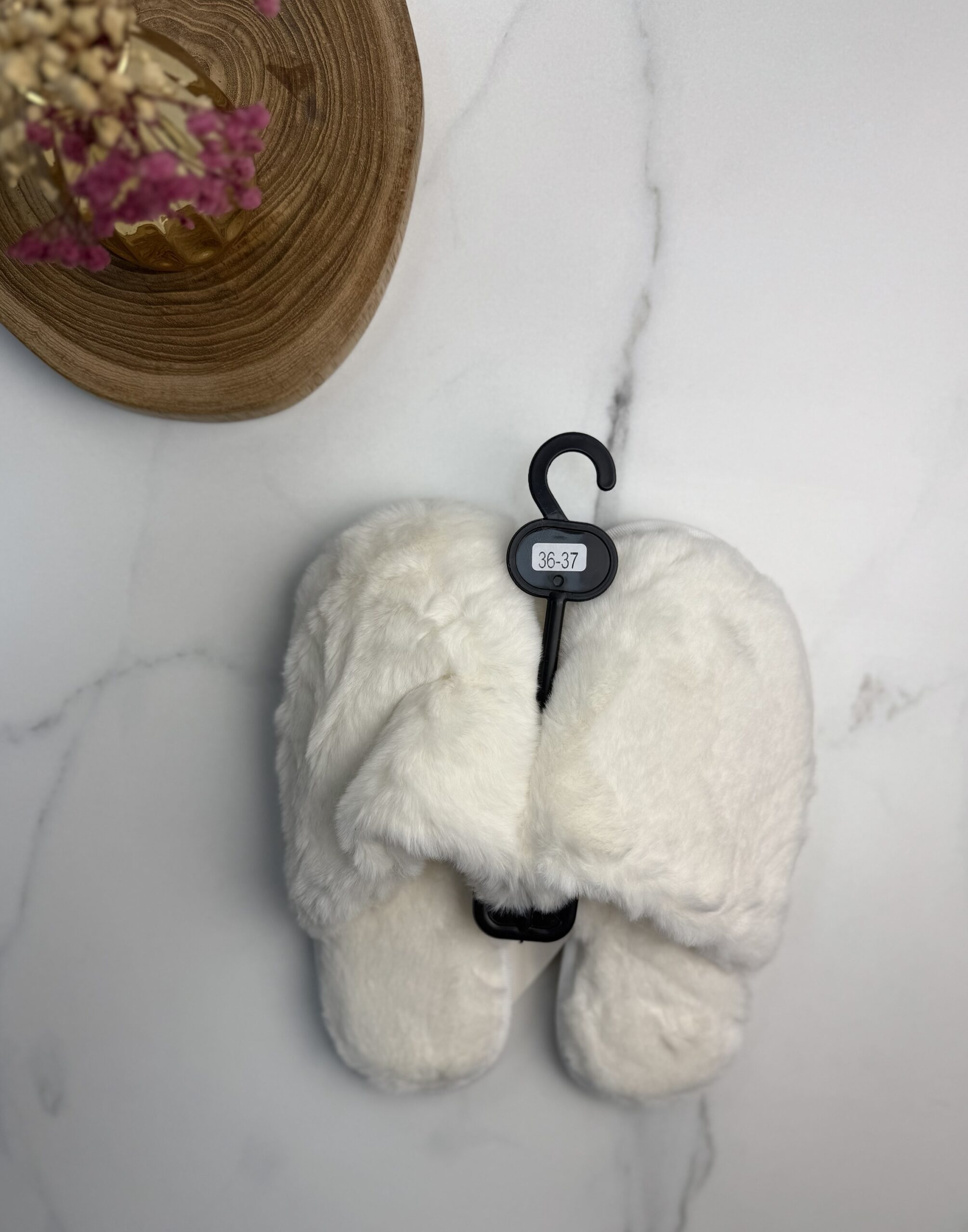 Pantoufle ferme h-nathalie " Blanc " – Image 3